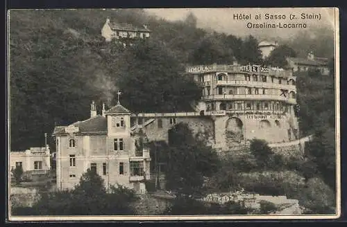 AK Orselina-Locarno, Hotel al Sasso, Hotel zum Stein