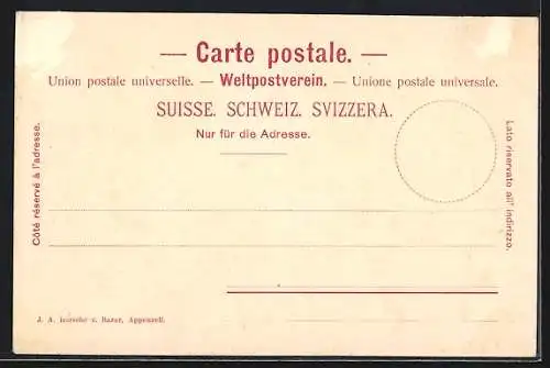 AK Appenzell, Blick auf Häuser und Strassenansicht