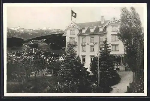 AK Wienacht, Kurhaus Alpenblick mit Heiden und Vorarlberg