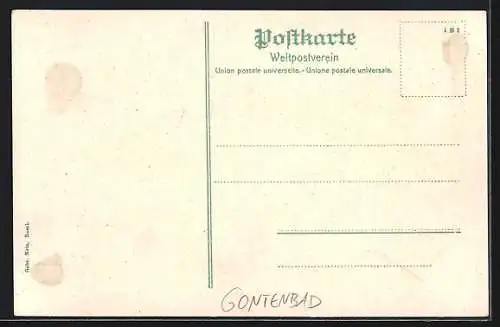 AK Gontenbad, Suterli, Landammann Suter`s Geburtshaus und Wohnhaus