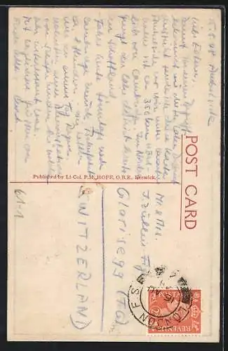 AK Keswick, English Lake District, Landkarte