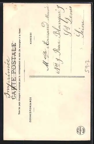 AK Junge hübsche Frau mit Kalender-Blatt April