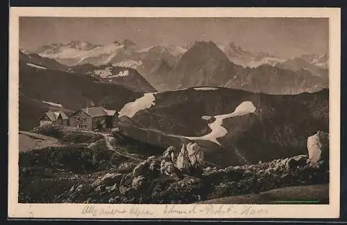 AK Edmund Probst-Haus in den Allgäuer Alpen, Berghütte