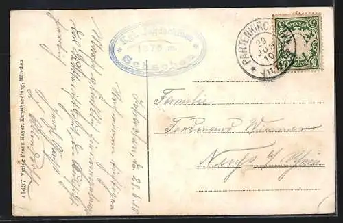 AK Berchtesgaden, Schachenhaus, Frauenalpel und Dreitorspitze