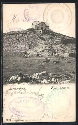 AK Habsburghaus a. Rax