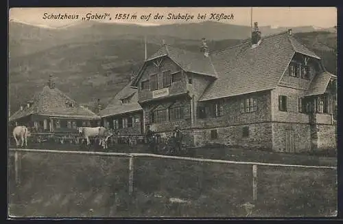 AK Schutzhaus Gaberl auf der Stubalpe bei Köflach