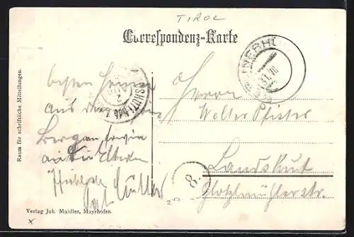 AK Berliner Hütte, Berghütte mit Umgebung