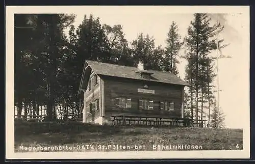 AK Hegerberghütte bei Böheimkirchen