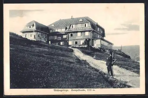 AK Hampelbaude auf der Schneekoppe im Riesengebirge