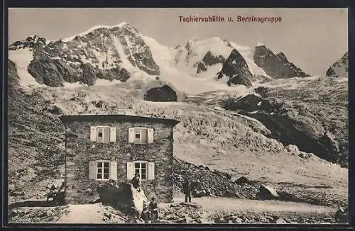 AK Tschiervahütte und Berninagruppe