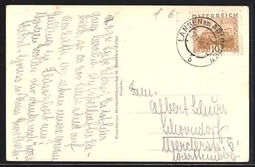 AK Ulmerhütte, Ansicht mit Alpenpanorama