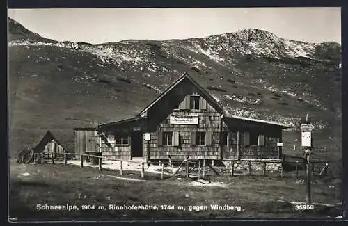 AK Rinnhoferhütte gegen Windberg a. Schneealpe