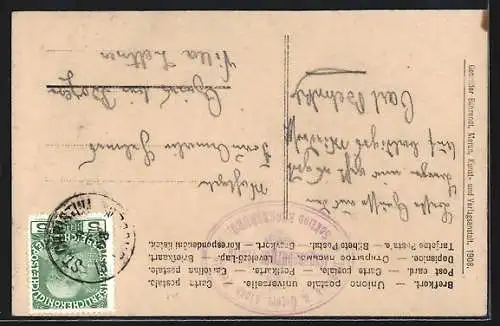 AK Regensburgerhütte mit Langkofel u. Molignon