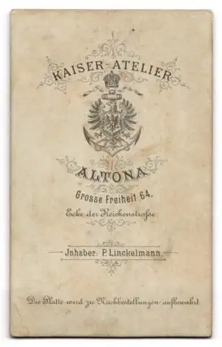 Fotografie Kaiser Atelier, Altona, Grosse Freiheit 64, Soldat in Uniform Rgt. 31
