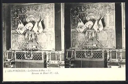 Stereo-AK Pau, Le Château, Berceau de Henri IV.