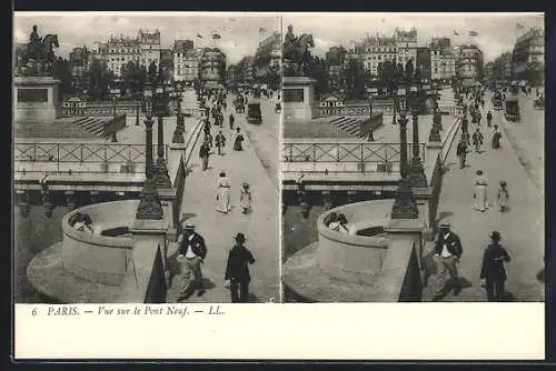 Stereo-AK Paris, Vue sur le Pont Neuf