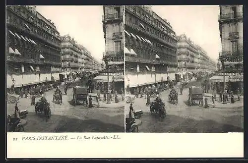 Stereo-AK Paris, La Rue Lafayette