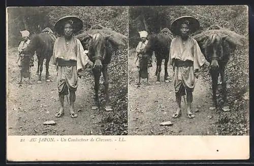Stereo-AK Japon, Un Conducteur de Chevaux