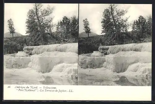 Stereo-AK Yellowstone, Parc National, Les Terrasses de Jupiter