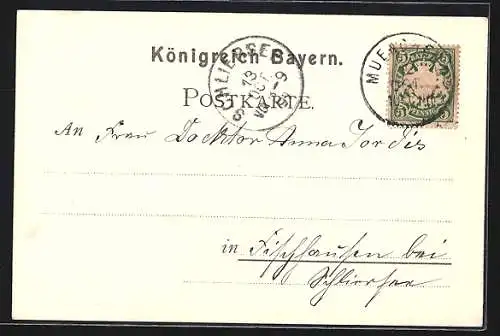 AK München, Rathaus mit Platz und Säulendenkmal aus der Vogelschau