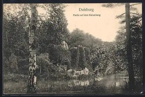 AK Duisburg, Partie auf dem Kaiserberg