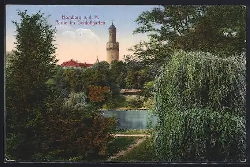 AK Homburg v. d. H., Partie im Schlossgarten