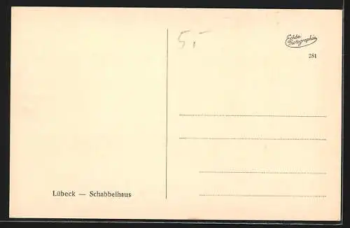 AK Lübeck, Schabbelhaus, Innenansicht