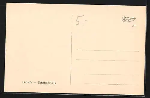 AK Lübeck, Schabbelhaus, Innenansicht