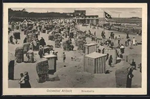 AK Ahlbeck, Ostseebad, Strandpartie