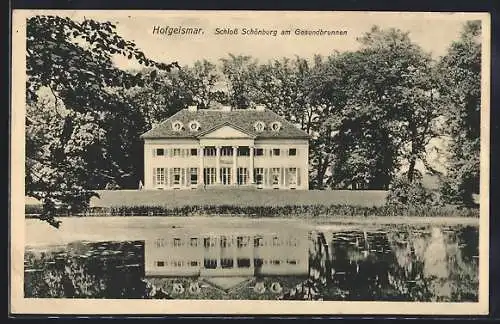 AK Hofgeismar, Schloss Schönburg am Gesundbrunnen