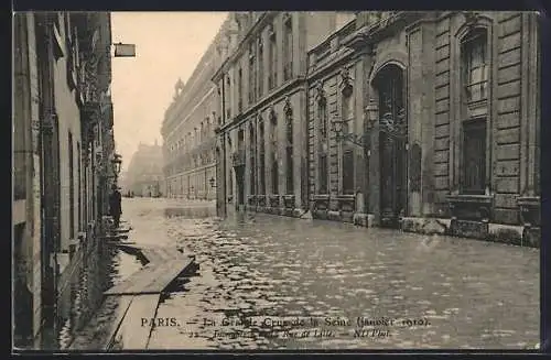 AK Paris, Crue de la Seine, Boulevard de Grenelle, 18 Janvier 1910, Hochwasser