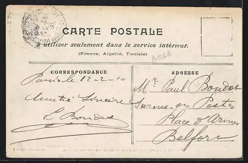 AK Paris, inondé 1910, avenue Ledru-Rollin, Menschen in Booten, Hochwasser