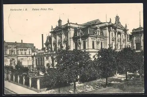 AK Karlsruhe i. B., Palais Prinz Max