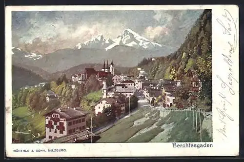 AK Berchtesgaden, Ortsansicht