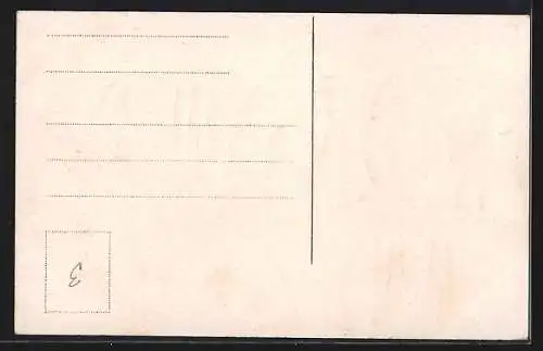 AK Osterküken sitzen auf einem Weidenzweig