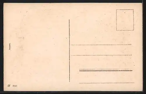 AK Osterküken auf einer Wiese mit Vergissmeinnicht