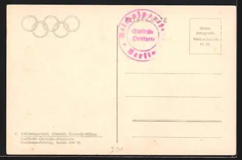 AK Berlin, Reichssportfeld, Olympiade 1936, Dietrich Eckardt-Freilichtbühne