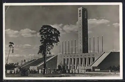 AK Berlin, Olympia-Stadion, Glockenturm und Eingang