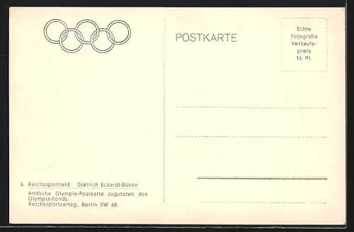 AK Berlin, Reichssportfel, Olympia-Stadion, Dietrich Eckhardt-Bühne