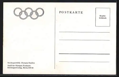 AK Berlin, Olympia 1936, Reichssportfeld mit Zuschauerrängen