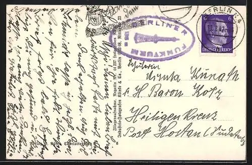 AK Berlin, das Reichssportfeld mit Dietrich-Eckardt-Bühne aus der Luft gesehen