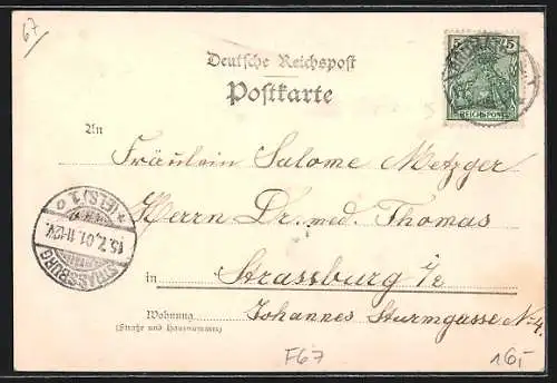 AK Stephansfeld, Teilansicht aus der Vogelschau, grosses Gebäude