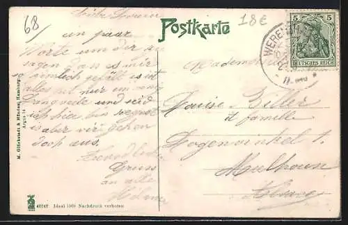 AK Luppach, Genesungsheim, Haltestelle Landstrasse, Pfirt mit Burgruine