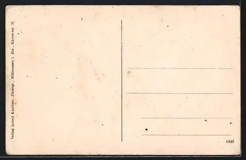 AK Rixheim, Langestrasse, Einwohner am Brunnen