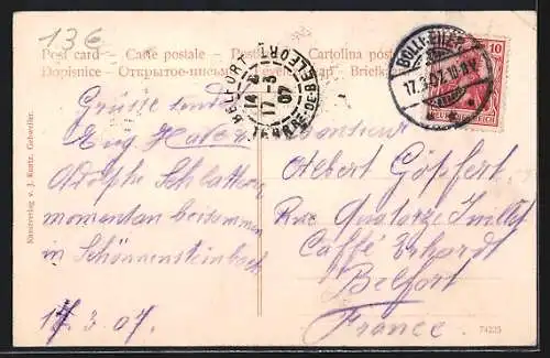 AK Schönensteinbach, Gasthaus zur Eintracht von Ernest North