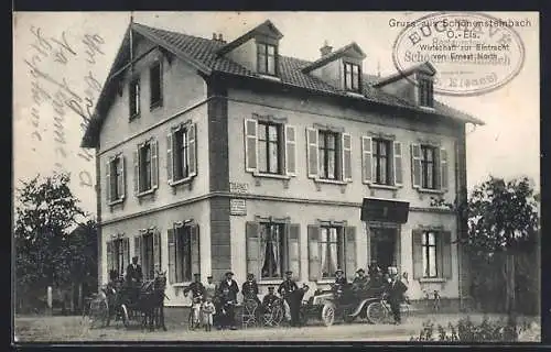 AK Schönensteinbach, Gasthaus zur Eintracht von Ernest North