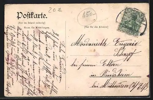 AK Winzenheim, Spezereihandlung und Blechnerei von Alois Meyer, Hauptstrasse