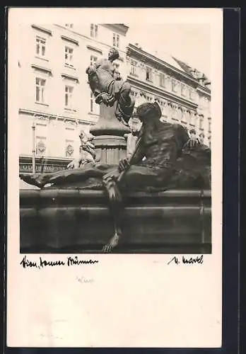 Foto-AK H. Markl: Wien, Donner-Brunnen