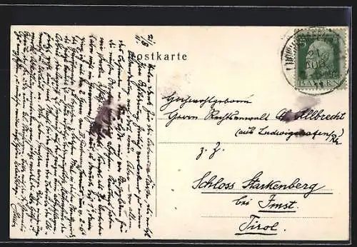 AK Essen, Aus der Kruppschen Kolonie Friedrichshof, Strassenpartie in der Ortschaft