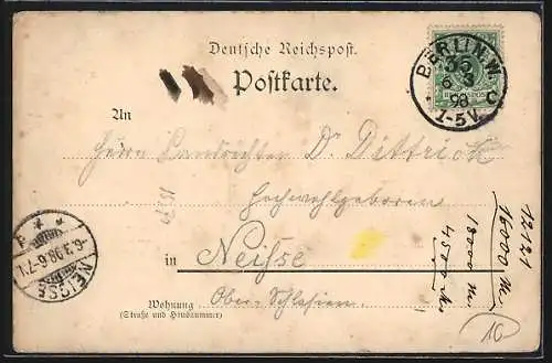 AK Berlin, Gasthaus Weihenstephan in der Friedrichstrasse 176 /7